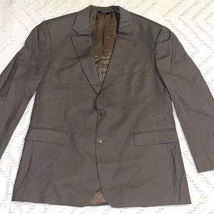 346 Brooks Brothers Wool Blazer Sports Coat 45R Brown 2 Button Single Breast